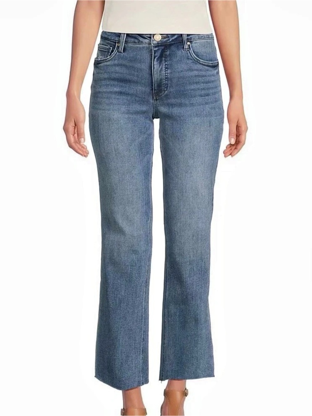 Kut from the Kloth Kelsey Fab Ab Ankle Flare Jeans size 2